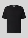Lindbergh Oversized T-Shirt aus reiner Baumwolle Black