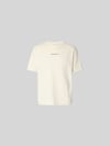MAISON KITSUNÉ t-shirt o kroju regular fit z bawełny Beżowy