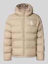 Calvin Klein Jeans Regular Fit Puffer Jacket mit Logo-Print Modell 'Monogram' Beige