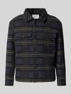 Selected Regular fit overhemdjack met wol Model 'MITCH' Marineblauw