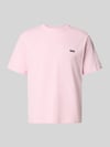 REVIEW T-Shirt mit Label-Patch und Rundhalsausschnitt Fuchsia
