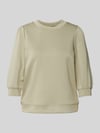 mbyM Sweatshirt aus Viskose-Mix mit 3/4-Arm Modell 'Kadi' Hellgruen