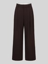 ONLY Regular Fit Weite Hose mit Viskose-Anteil Modell 'SONJA' Schoko