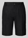 MARKUP Shorts aus Leinen mit Eingrifftaschen Black