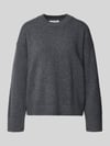 MYON Regular Fit Pullover aus Woll-Mix mit Kaschmir-Anteil Anthrazit