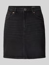VERO MODA Regular Fit Jeansrock aus Baumwoll-Mix Modell 'TESSA' Black