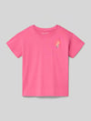 Blue Seven T-Shirt mit Stitching und Rundhalsausschnitt Pink