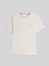 Tommy Hilfiger Regular Fit T-Shirt aus reiner Baumwolle Offwhite