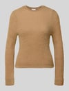 Jake*s Collection Longsleeve mit gerippten Abschlüssen Hazel