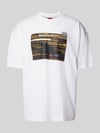 HUGO T-Shirt mit Motiv-Print Modell 'Daveley' Weiss