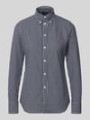 Polo Ralph Lauren Slim Fit Hemdbluse aus reiner Baumwolle Marine