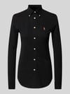 Polo Ralph Lauren Polo Hemdbluse mit Button-Down-Kragen Black