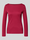 Christian Berg Woman Longsleeve mit Rundhalsausschnitt Dunkelrot