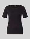 s.Oliver RED LABEL t-shirt o kroju regular fit z czystej bawełny Czarny