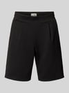 ICHI Shorts met elastische tailleband model 'Kate' Zwart