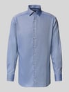 OLYMP Modern fit zakelijk overhemd met kentkraag, model 'Global' Marineblauw