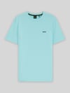 BOSS Green męski t-shirt o kroju regular fit z mieszanki bawełny Morski