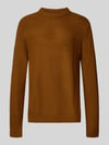 JACK & JONES Sweter z dzianiny z okrągłym dekoltem model ‘ROY’ Koniakowy