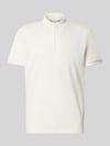 Selected Regular fit poloshirt van katoenmix, model 'FAVE' Wit