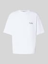 REVIEW X MATW T-Shirt mit Label-Stitching Weiss