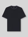 BOSS Slim Fit T-Shirt aus reiner Baumwolle Modell 'H-TESSLER 238' Marine