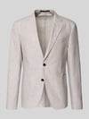 JOOP! COLLECTION marynarka na 2 guziki o kroju slim fit z lnu model 'Hoverest' Beżowy