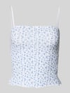 REVIEW Korte top met sierstrik Wit