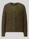 Selected Relaxed Fit Strickjacke aus Woll-Mix Modell 'LULU' Oliv