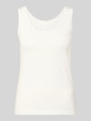 Tom Tailor Regular Fit Tank Top aus Baumwoll-Mix Weiss