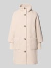 Tom Tailor Regular Fit Teddymantel mit hohem Stehkragen Beige