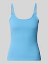 Marc O'Polo DENIM slim fit tanktop van katoenmix Rookblauw