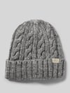 Barts Czapka beanie z detalem z logo model ‘Kaen’ Srebrny melanż