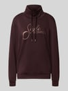 Soyaconcept Regular fit sweatshirt van puur modalmix model 'BANU' Chocoladebruin