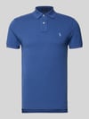 Polo Ralph Lauren Slim Fit Poloshirt aus reiner Baumwolle Blau