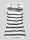 s.Oliver RED LABEL Top typu tank w kroju regular fit z mieszanki bawełny Granatowy
