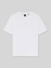 BOSS Green t-shirt o kroju relaxed fit z czystej bawełny model 'TEE 10' Biały