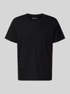 Selected T-shirt z czystej bawełny o kroju regular fit model 'HASPEN' Czarny