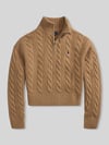 Polo Ralph Lauren Regular Fit Troyer aus Woll-Mix Camel