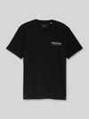 Tom Tailor Denim t-shirt o kroju regular fit z czystej bawełny Czarny