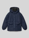 JACK & JONES Kurtka pikowana z kapturem Granatowy