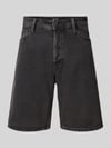 JACK & JONES Baggy fit korte jeans in 5-pocketmodel, model 'ALEX' Zwart
