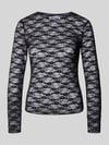 REVIEW Longsleeve aus floraler Spitze Black