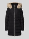 Tommy Hilfiger Slim fit lange donsjas met afneembaar imitatiebont BLACK