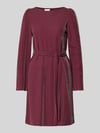 VILA Minikleid mit U-Boot-Ausschnitt Modell 'ELEINAS' Pflaume