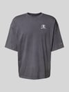 Champion Relaxed Fit T-Shirt mit Label-Stitching Anthrazit