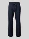 Selected Straight Leg Hose mit Viskose-Anteil Modell 'ROBERT' Marine