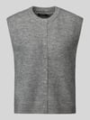 ONLY Regular Fit Pullunder mit einreihiger Knopfleiste Modell 'SIMONI' Mittelgrau Melange