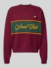 PROHIBITED Gebreide pullover met ronde hals Bordeaux
