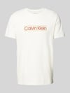 Calvin Klein Jeans T-Shirt mit Label-Print Offwhite