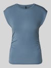 VERO MODA t-shirt o kroju slim fit z mieszanki lyocellu model 'AVASARAH' Szaroniebieski